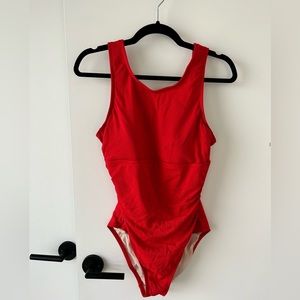 Kona Soul Red one piece swimsuit.